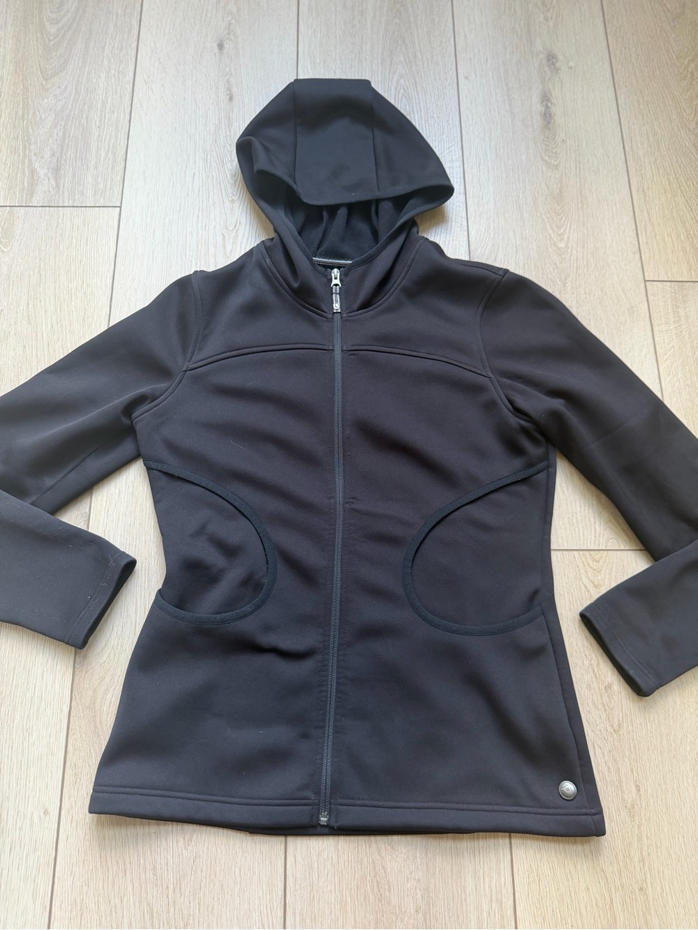 Burton Soft Shell Fleece Lined Black Zip-Up Hoodie Jacket Women’s Size Large